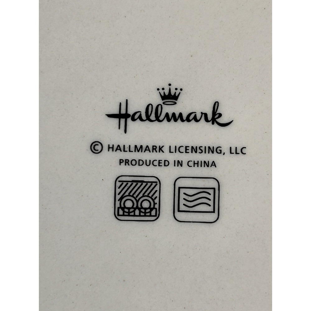 Hallmark square ceramic plate 7"x7" Fair Isle Ugly Sweater Plate Christmas Table - Picture 4 of 6